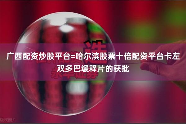 广西配资炒股平台=哈尔滨股票十倍配资平台卡左双多巴缓释片的获批